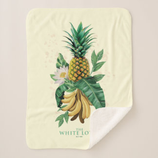 Pineapple Suite at The White Lotus Sherpa Blanket