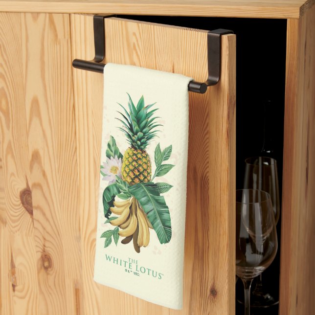 Pineapple Suite at The White Lotus Tea Towel (Thirds Fold)