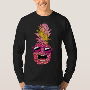 Pineapple Summer Hawaiian Party Funny Fruit Lover  T-Shirt