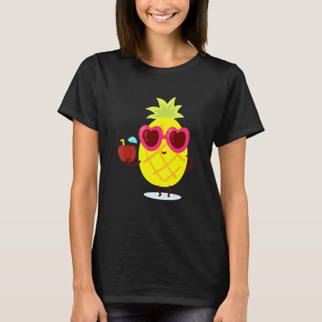 Pineapple Sunglasses 2 T-Shirt (Front)