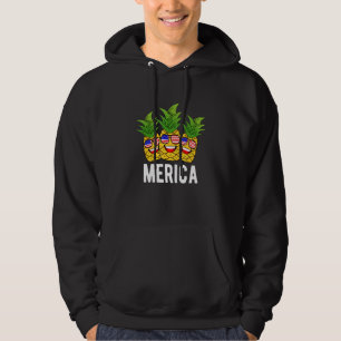 Pineapple Sunglasses 4th of July Hoodie