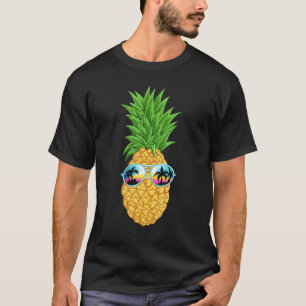 Pineapple Sunglasses Aloha Beaches Hawaii Hawaiian T-Shirt