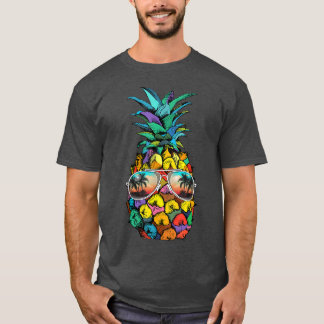 Pineapple Sunglasses Aloha Beaches Hawaii Hawaiian T-Shirt
