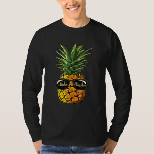 Pineapple Sunglasses Aloha Beaches Hawaiian Hawaii T-Shirt