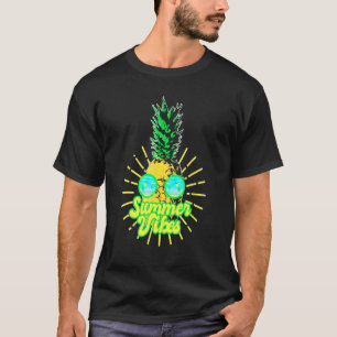 Pineapple Sunglasses Beaches Hawaiian Summer Vibes T-Shirt