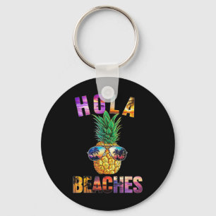 Pineapple Sungles Aloha Beaches Hawaii Hawaiian Wo Key Ring