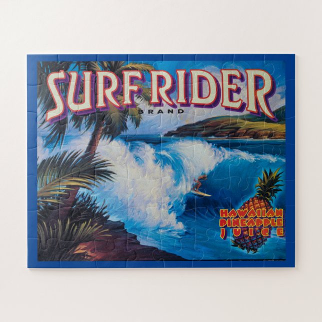 pineapple surf rider   brand jigsaw puzzle (Horizontal)