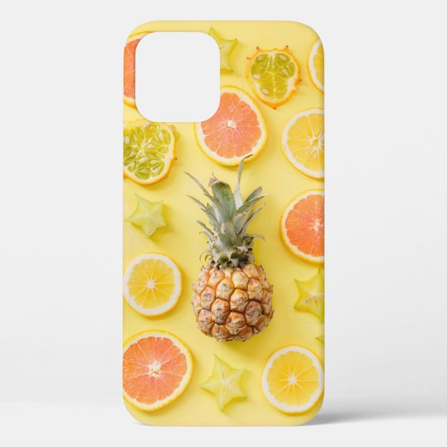Pineapple surrounded by citrus fruits Case-Mate iPhone case (Back)