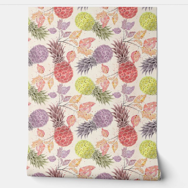 Pineapple, sweet couple wallpaper (Unrolling)
