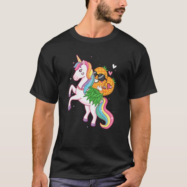 Pineapple Swinger Unicorn   Swinging Lifestyle Pol T-Shirt (Front)