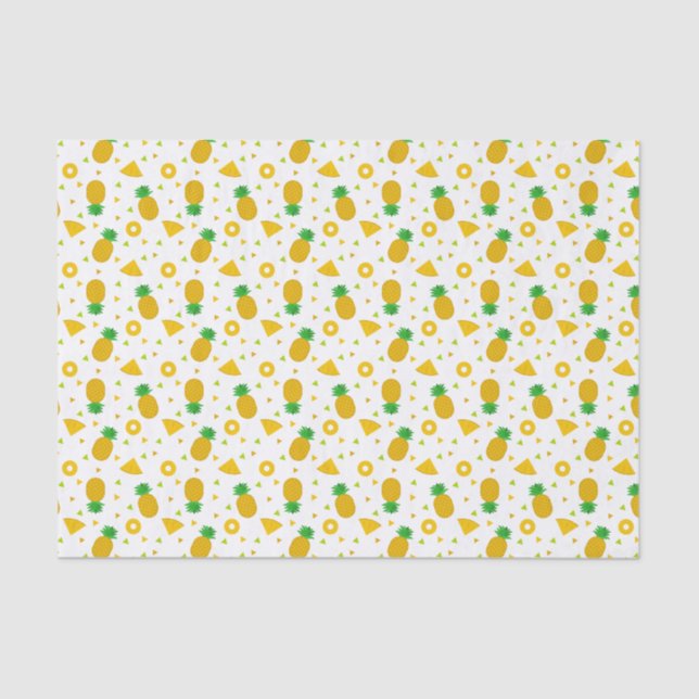 Pineapple Themed Tissue Wrapping Paper (Front)