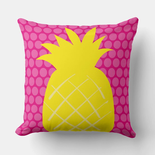 pineapple Throw Pillow 20" x 20" (Front)