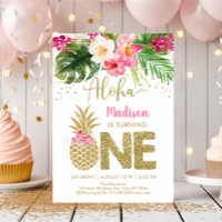 Pineapple Tropical Floral First Birthday