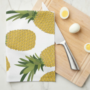 Pineapple Tropical Fruit Pattern Tea Towel