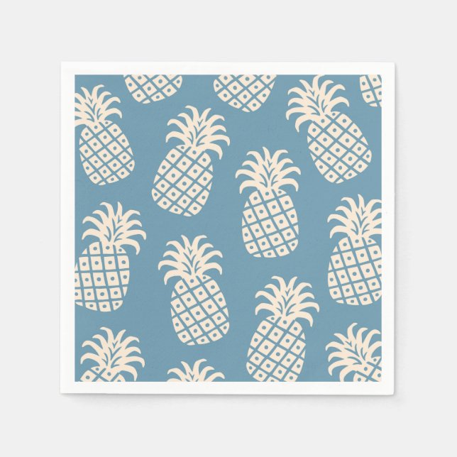 Pineapple Twist Tropical Design Napkin (Front)