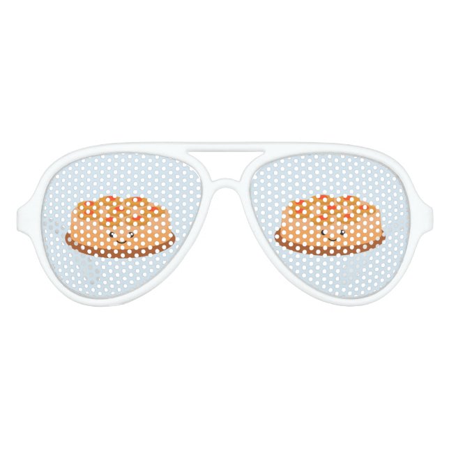 Pineapple Upside Down Cake Aviator Sunglasses (Front)