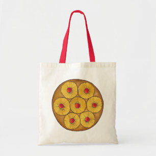 Pineapple Upside Down Cake Cherries Baking Dessert Tote Bag