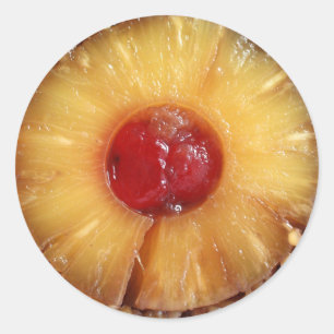 Pineapple Upside Down Cake  Classic Round Sticker