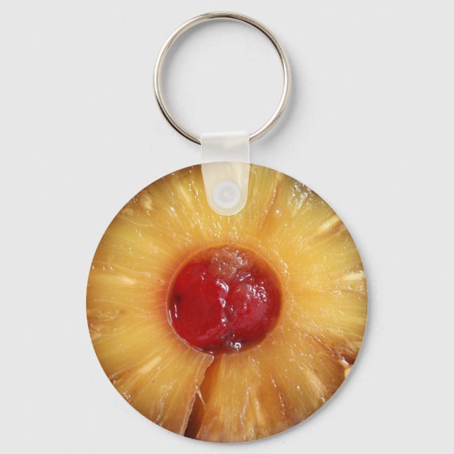 Pineapple Upside Down Cake Pineapple Key Ring (Front)