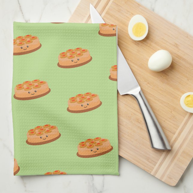 Pineapple Upside Down Cake Tea Towel (Quarter Fold)