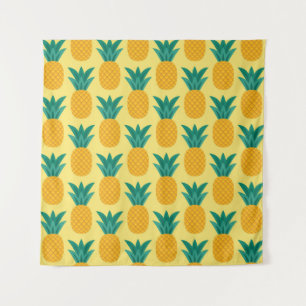 Pineapple Vintage: Fruitful Pattern Delight. Tapestry