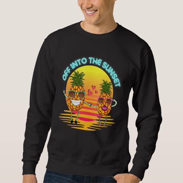 Pineapple w Sunglasses Sweatshirt (Front)