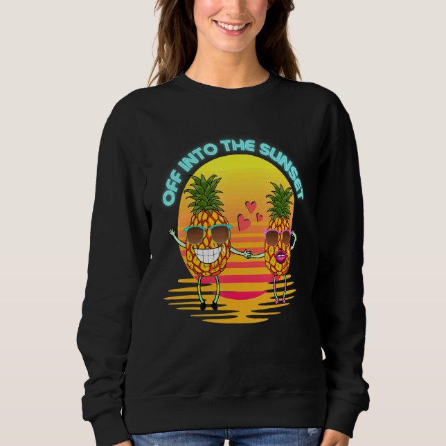 Pineapple w Sunglasses Sweatshirt (Front)