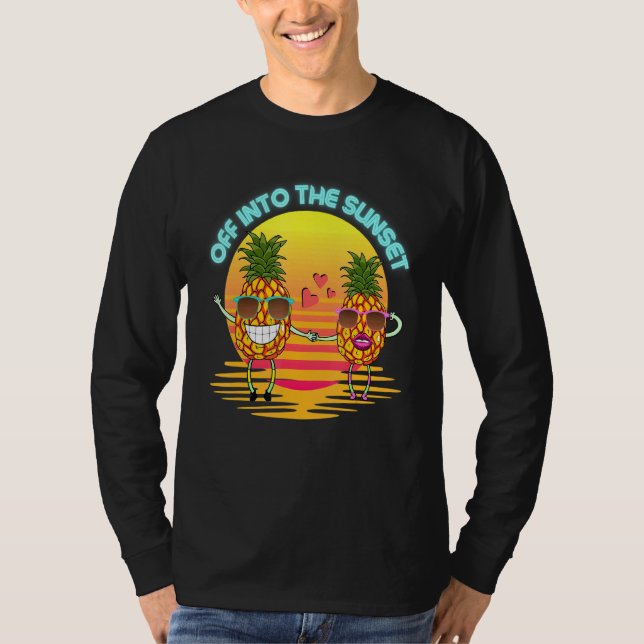 Pineapple w Sunglasses T-Shirt (Front)