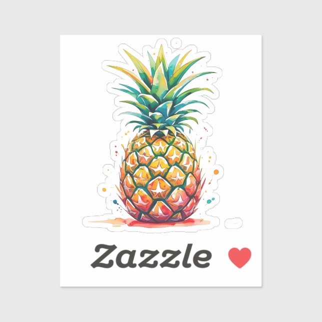 Pineapple Watercolor  (Sheet)