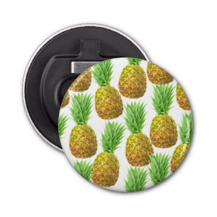 Pineapple watercolor pattern bottle opener