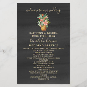 Pineapple Watercolor Wedding