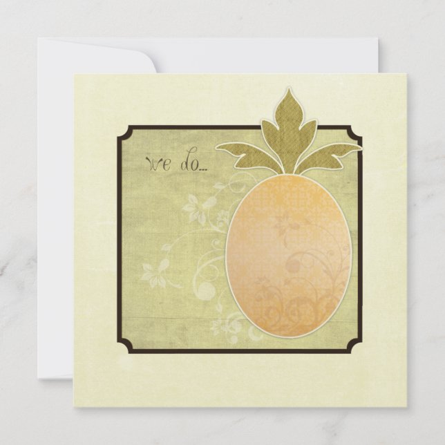 Pineapple Wedding Invitations (Front)