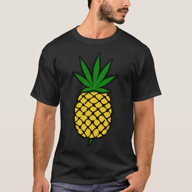 Pineapple Weed Leaf (Fold Up) Shirt Classic T-Shir (Front)