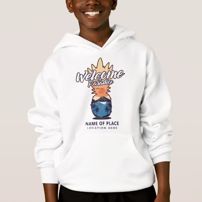 Pineapple Welcome custom text clothing (Front)