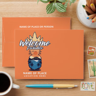 Pineapple Welcome custom text Envelope