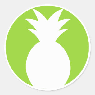 Pineapple Welcome Graphic Classic Round Sticker