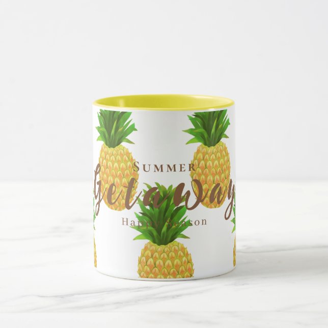 Pineapple White Mug (Center)