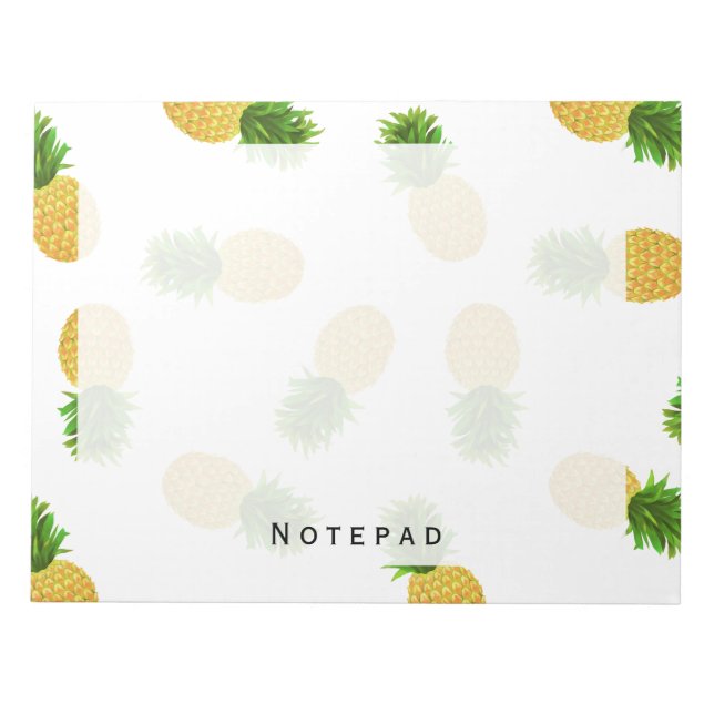 Pineapple White Notepad (Front)