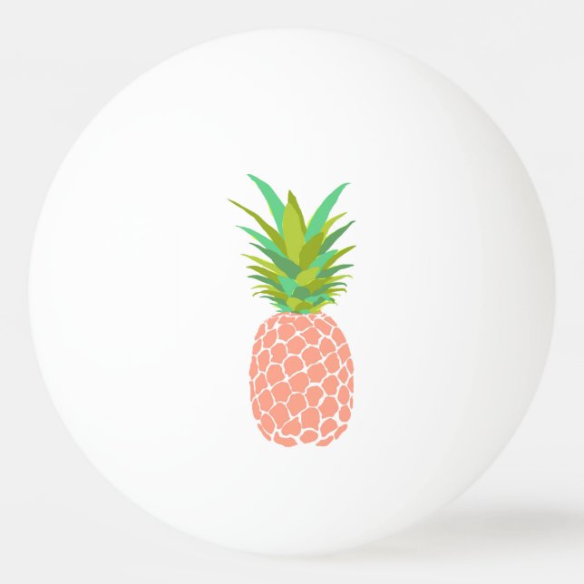 Pineapple +White Ping Pong Ball (Front)