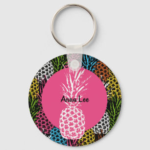 Pineapple Wild and Sweet Key Ring