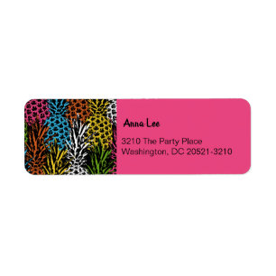 Pineapple Wild and Sweet Return Address Label