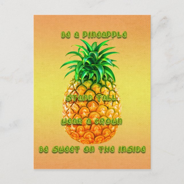 Pineapple Wisdom Postcard (Front)