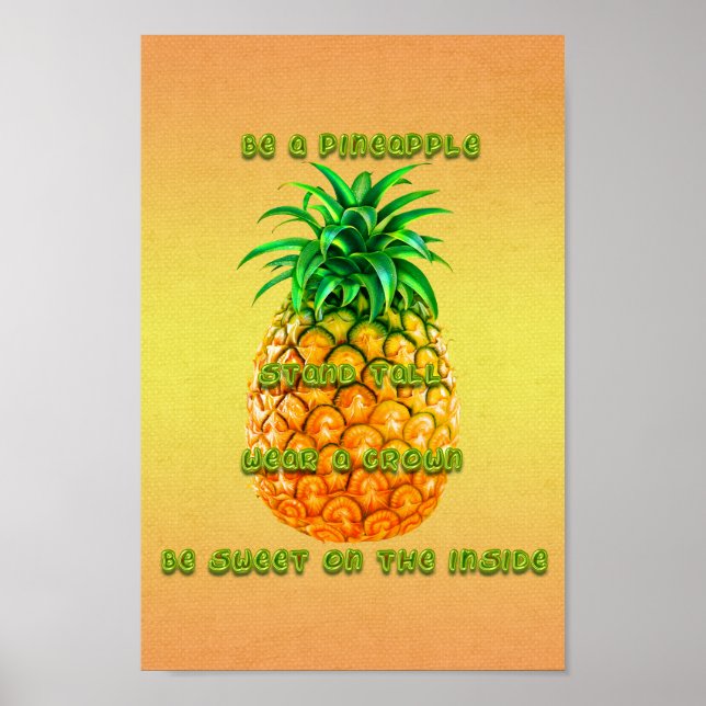 Pineapple Wisdom Poster (Front)