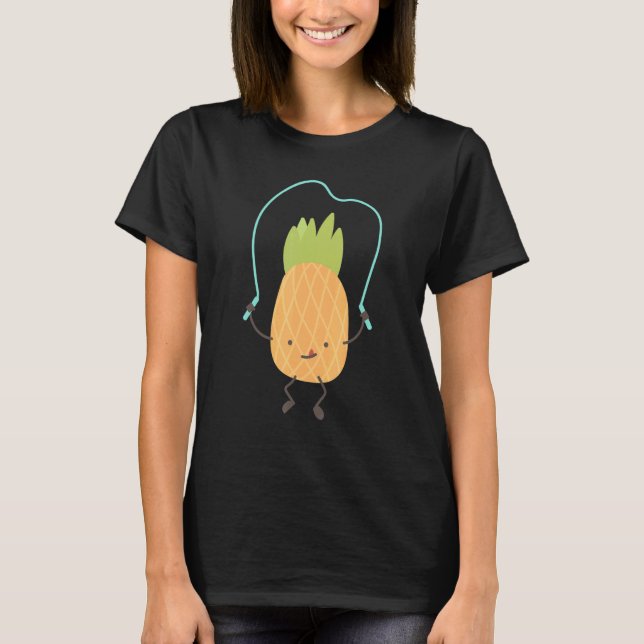 Pineapple Working Out Gym T-Shirt (Front)