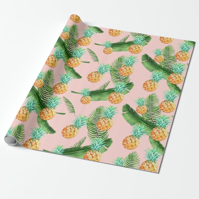 Pineapple Wrapping Paper (Unrolled)