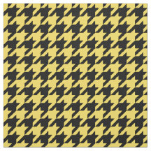 Pineapple Yellow, Black Houndstooth Pattern #2M