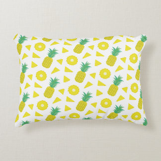 Pineapple Yellow Green Fruit Pattern Modern Decorative Cushion