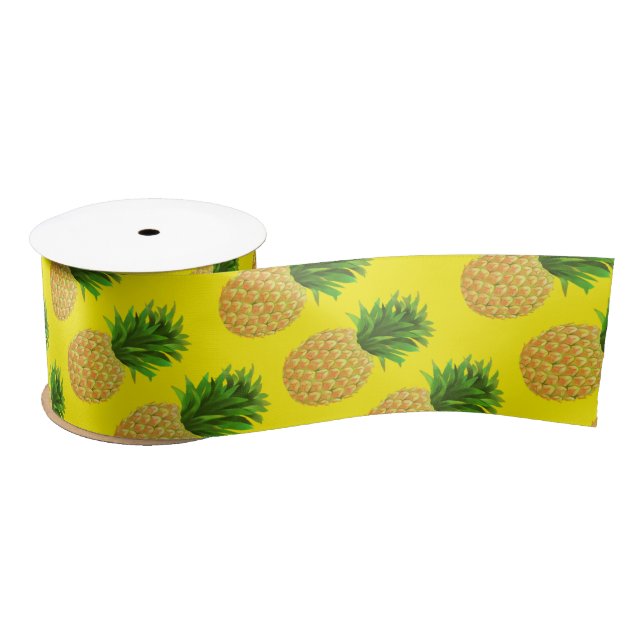 Pineapple Yellow Satin Ribbon (Spool)
