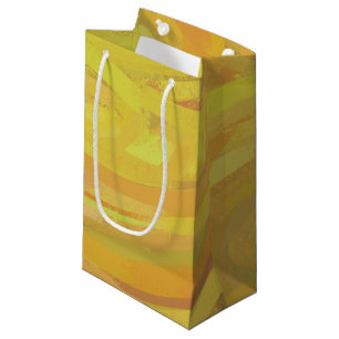 Pineapple Yellow Swirl Small Gift Bag