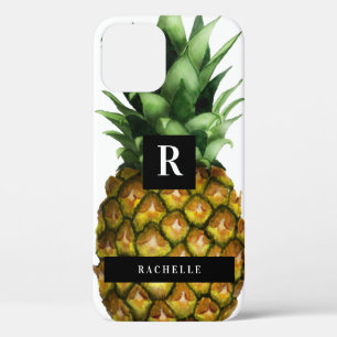 Pineapple & Your Name & Monogram iPhone 12 Pro Case